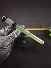 Heady Hand Blown Glass Downstem 14x18mm Green  picture
