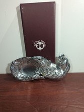 2005 Arthur Court Rooster Spoon Rest Aluminum Hollowware Carnelian Eye Farmhouse picture