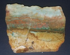 Vistaite Jasper Slab • Oregon Scenic Porcelain • Lapidary Cabbing • Flowers Sky picture