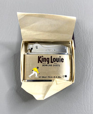 Vintage Bronica Lighter King Louie Bowling Shirts Advertising NEW Never Used picture