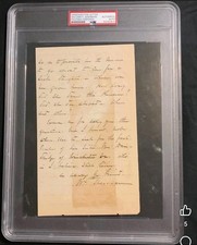 William Tecumseh Sherman Handwritten Signed Letter Dated 1888 PSA/DNA Autograph picture