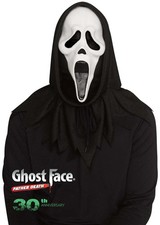 Mens Fun World Scream Ghost Face 30th Anniversary Halloween Costume Mask picture