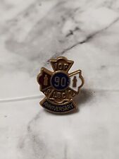 Vintage IOF 90th Anniver Order Of Foresters Gold Tone Lapel Pin Hat Pin Tie Tack picture