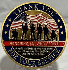 * 50 Pieces “Thank You Veteran for Your Service”Military Challenge Coin Honoring picture