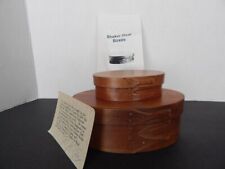 Handcrafted Three Finger Oval Shaker Boxes; Set of 2; Made by R. Kiley; Hardwood picture