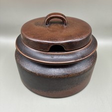 Vintage Arabia Finland Ruska Soup Tureen with Lid Notch Ulla Procope MCM Stamped picture