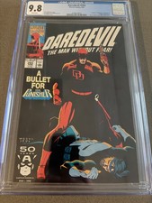 Daredevil #293 CGC 9.8 WP Daredevil vs Punisher Cover Marvel 1991 picture