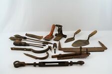 Woodworking Tool Lot Antique Trowel Soldering Clamp Hooks Skarsten Scraper picture