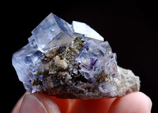 20g Natural Purple Blue Fluorite & Arsenopyrite Mineral Specimen/Yaogang xian picture