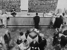 High angle view of front desk of Atlantic Sheraton Hotel New York - Old Photo picture