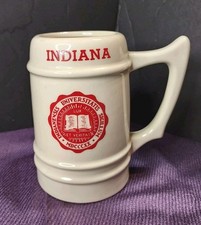 Indiana University Ceramic Beer Stein Vintage Heavy picture
