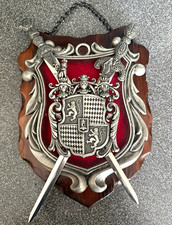 Vintage Toledo Style Medieval Coat of Arms Plaque Gothic Renaissance Decor picture