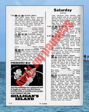 Circa 1964 Gilligans Island TV Show Premiere Episode TV Guide Ad 8x10 Photo picture