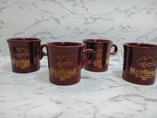 4 Fiestaware 50th Anniversary Mountaineer Casino Coffee Mugs by Homer Laughlin  picture