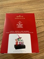 Hallmark Ornament 2021 The Nightmare Before Christmas Lock Shock and Barrel Tim picture