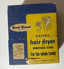 Vintage Handy Hannah Electric Hair Dryer in Original Display Box 1950's Works picture