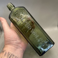 NICE VICTORIAN NOT CASE GIN BOTTLE UDOLPHO WOLFES AROMATIC SCNAPPS SCHIEDAM picture