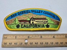 Vintage SAN GABRIEL VALLEY Council Boy Scout Shoulder Patch California CSP BSA picture