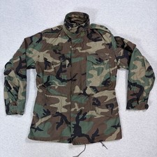 Vintage 1991 Dated Coat Cold Weather Field Woodland Camouflage Pattern picture