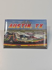 Texas Souvenir Fridge Magnet Austin Circuit of the Americas Racetrack Rectangle picture
