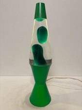 1993 Lava Lite 9312 Elek-Trick Series Lava Lamp - Green / Clear picture