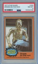 1977 Topps Star Wars #269 - Droids on the Run - PSA 8 - LOW POP picture