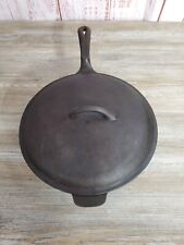 Vintage Wagner Ware 10.5 Inch 1891 Cast Iron Chicken Fryer Self Basting Lid  picture