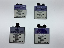 Disney Pin WDW 2008 Hidden Mickey *Fastpass* Set 4 Of 5 picture