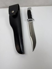 VTG 1972 Buck 120 General Knife Inverted 3Line Stamp 2Spacer w/ Leather Sheath picture