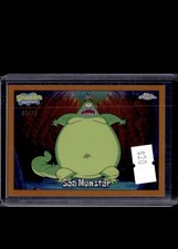 2025 Topps Chrome SpongeBob Squarepants Sea Monster Orange Refractor 01/25 ALPHA picture