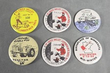 Vintage STILLWATER Minnesota ST. CROIX VALLEY Assorted PINBACKS Lot of 6 picture