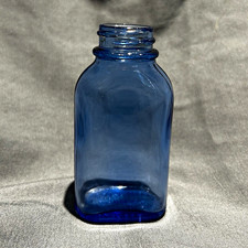Vintage Cobalt Blue Glass Bottle - Phillips Milk of Magnesia Tablets - Maryland picture