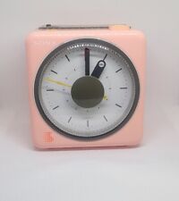 ~ Vintage Sony *PINK* CUBE CLOCK ICF-A10W AM/FM Radio Alarm Tested & Working ~ picture