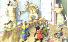 G8/ Animal Postcard Artist Signed Alfred Mainzer Dressed Cats Painting 5 picture