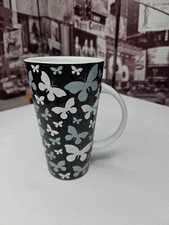 Retired Mervyn's Retail Store - B&W - Butterfly Ceramic Coffee Mug - New picture