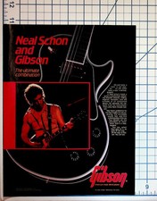 Neal Schon Gibson Les Paul Guitar Ad 1982 Vintage Journey Rock Music Ephemera picture