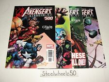 Avengers #500-503 Comic Lot 501 502 Disassembled Marvel Chaos COMPLETE Story HTF picture