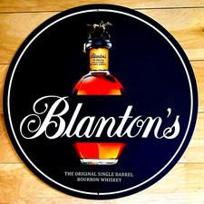Blanton's Bourbon Whiskey Sign 24 inch diameter wall decor. Indoor/Outdoor picture