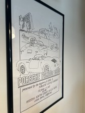 PORSCHE Parade 911 1980'S print CAR POSTER 1985 Costa Mesa California picture
