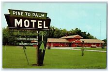 c1950's Pine To Palm Motel Crookston Minnesota MN Unposted Vintage Postcard picture