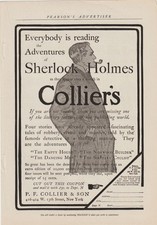 1904 COLLIER'S AD-EVERYBODY IS READING THE ADVENTURES OF SHERLOCK HOLMES picture