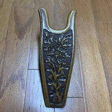 Vintage Boot Jack Brown Resin Boot Remover Western Floral picture