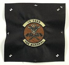 US Army The Marshal 19-5922 Skull Security Force Rare Prototype Stitched Patch picture