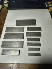 L. S. Starrett No. 154 Set of (11) Adjustable Parallels (A-E) Machinist Tools picture