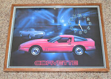 Corvette Clock by Intercraft #493101 Framed 25” x 19” BW picture