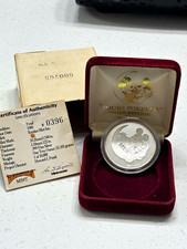 Rarities Mint 1989 Disney Yours Forever 3rd Ed Mickey & Minnie Silver Coin #0396 picture