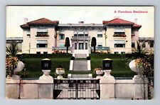 Pasadena CA-California, Exterior Residence, Vintage Postcard picture