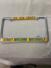 1980 Car Craft Street Machine Nationals Licence Plate Frame picture