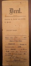 Vintage 1926 Deed College Ave Ithaca New York picture