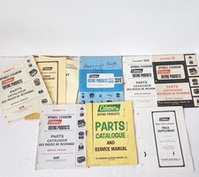 Vintage Coleman Parts Catalog Lot 1960s-1982 Canadian Lantern Stove Manuals picture